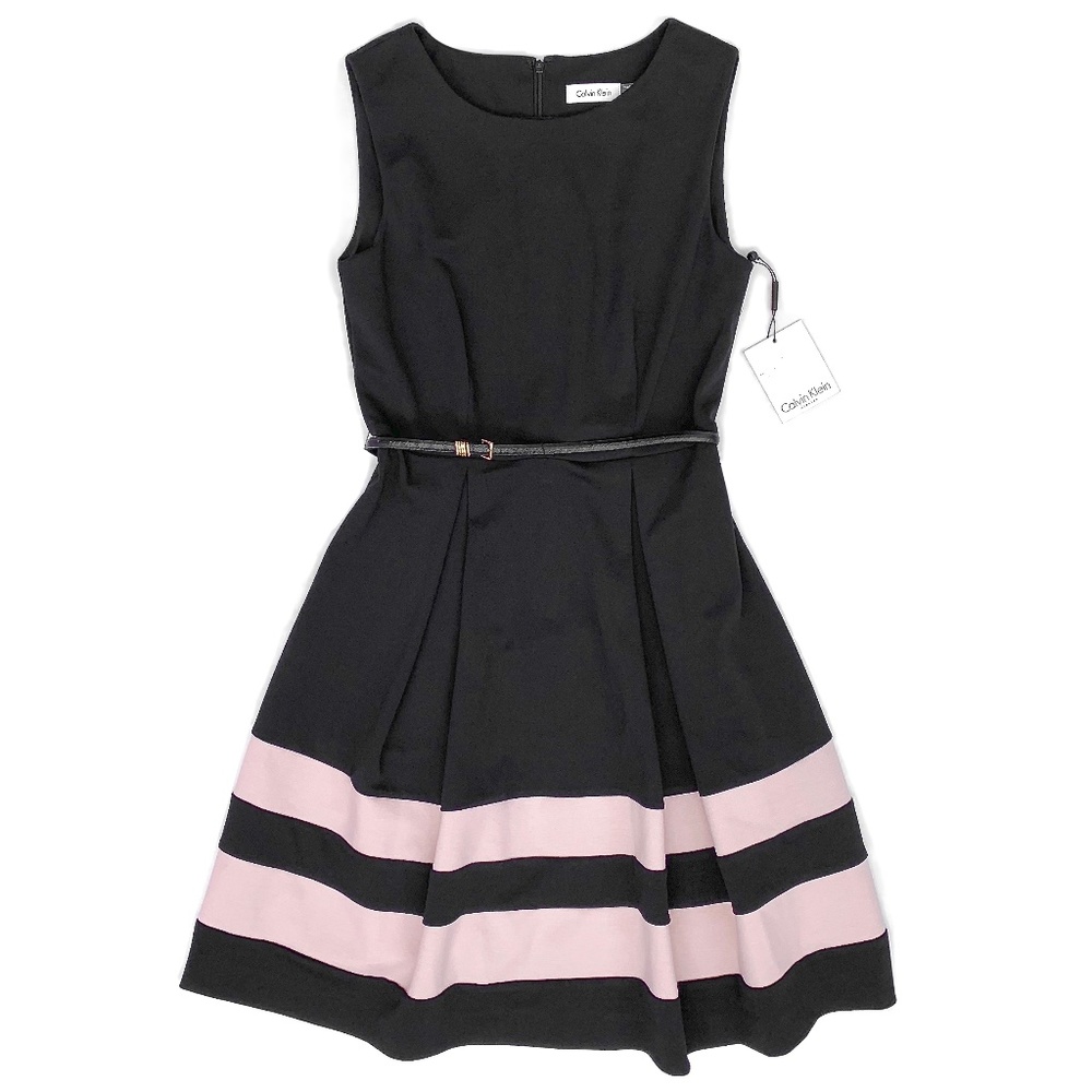 New Calvin Klein black dress A line